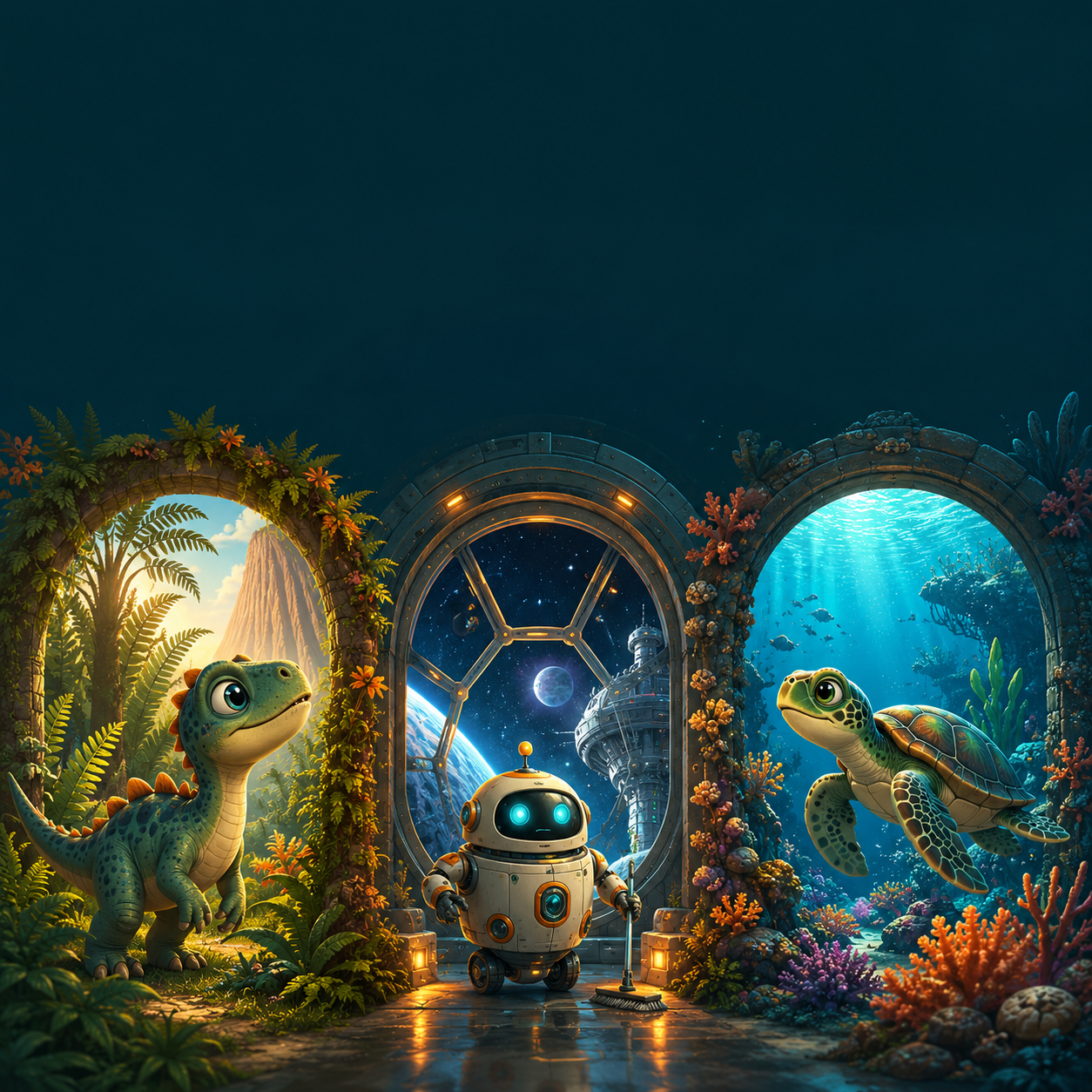 Pack de 3 aventuras imprimibles | Dinosaurios, espacio y océano